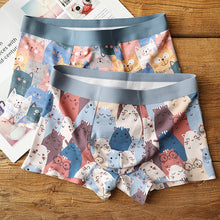 Load image into Gallery viewer, Stylish Cat Print Male Boxer