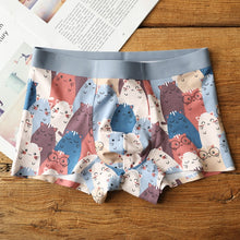Load image into Gallery viewer, Stylish Cat Print Male Boxer