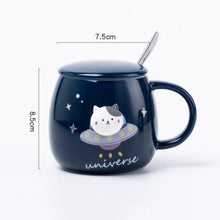 Load image into Gallery viewer, Space Cat Ceramics Mug