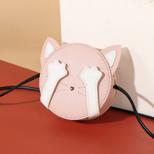 Load image into Gallery viewer, DIY PU Leather Bag Round Cat