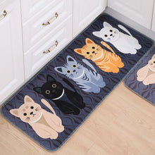 Load image into Gallery viewer, Flannel Floor Mat Doormat Cat