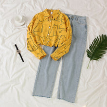 Load image into Gallery viewer, Sweet Cat Blouses Jeans Sets