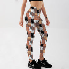 Load image into Gallery viewer, Cute Cat Spandex Workout Leggings