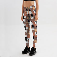 Load image into Gallery viewer, Cute Cat Spandex Workout Leggings