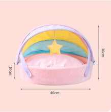 Load image into Gallery viewer, Rainbow Cat Bed Deep Sleep