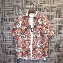 Load image into Gallery viewer, Men Hawaii Cat Loose Shirt