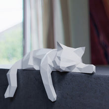 Load image into Gallery viewer, Cat Paper Sculpture DIY Craft