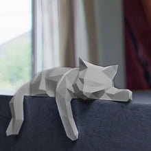 Load image into Gallery viewer, Cat Paper Sculpture DIY Craft