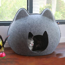 Load image into Gallery viewer, Cat Bed Cave Felt Breathable