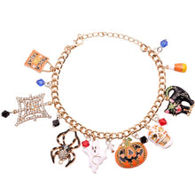 Load image into Gallery viewer, Gothic Punk Halloween Bracelet