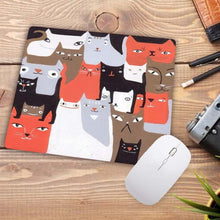Load image into Gallery viewer, Cartoon Cute Cat Head Mouse Pad