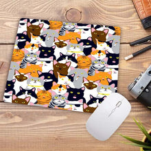 Load image into Gallery viewer, Cartoon Cute Cat Head Mouse Pad