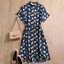 Load image into Gallery viewer, Women Dress Summer Cat Print
