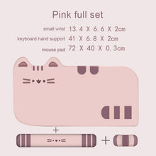 Load image into Gallery viewer, Cute Cat Mouse Pad Keyboard