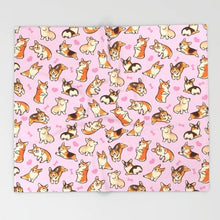 Load image into Gallery viewer, Corgi Cartoon Throw Blanket