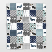 Load image into Gallery viewer, Corgi Cartoon Throw Blanket