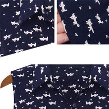 Load image into Gallery viewer, Casual Summer Cat Footprint Blouse
