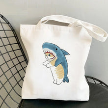 Load image into Gallery viewer, Cat Canvas Tote Bag