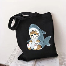 Load image into Gallery viewer, Cat Canvas Tote Bag
