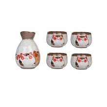 Load image into Gallery viewer, Japanese Cat Sake Set
