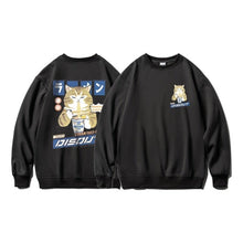 Load image into Gallery viewer, Harajuku Oversized Cat Print Sweatshirt