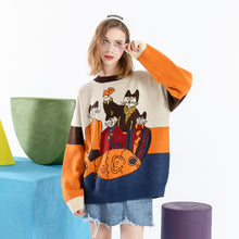 Load image into Gallery viewer, Cat Sweater Harajuku Retro Style