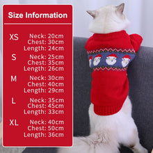 Load image into Gallery viewer, Cat Winter Clothes Sweater