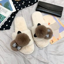 Load image into Gallery viewer, Cartoon Plush Furry Slipper