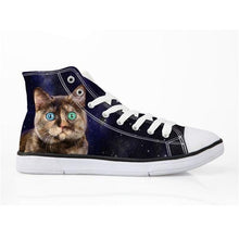Load image into Gallery viewer, Canvas Shoes Cute Cat Galaxy