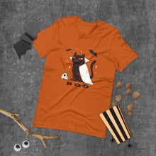 Load image into Gallery viewer, Cat Halloween Boo Shirt Short-Sleeve Unisex T-Shirt