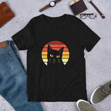 Load image into Gallery viewer, Retro Black Cat Casual Shirt
