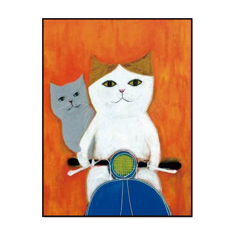 Fresh Style Cat Wall Art Canvas