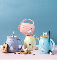 Load image into Gallery viewer, Creative Cat Heat-Resistant Mug
