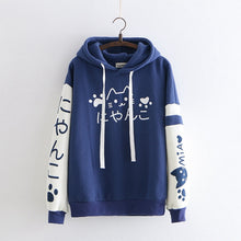 Load image into Gallery viewer, Japanese Kawaii Cat Sweatshirt
