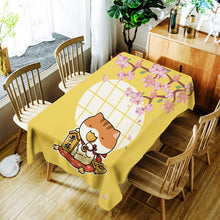Load image into Gallery viewer, Cartoon Lucky Cat Table Cloth
