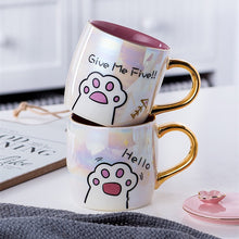 Load image into Gallery viewer, Ceramics Cat Paw Mug Gift
