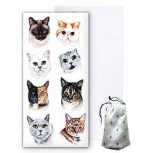 Load image into Gallery viewer, Cartoon Cat Microfiber Towel
