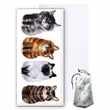 Load image into Gallery viewer, Cartoon Cat Microfiber Towel
