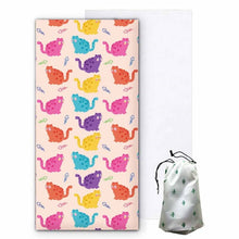 Load image into Gallery viewer, Cartoon Cat Microfiber Towel
