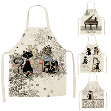 Load image into Gallery viewer, Cute Cat Pattern Kitchen Apron
