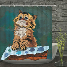 Load image into Gallery viewer, 3D Cat Waterproof Shower Curtain
