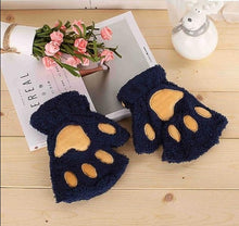 Load image into Gallery viewer, Cute Cat Paw Plush Mitten
