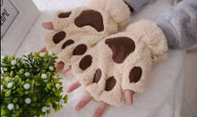 Load image into Gallery viewer, Cute Cat Paw Plush Mitten
