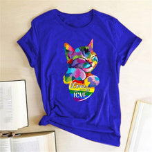 Load image into Gallery viewer, Adorable Graphic Cat T-Shirt
