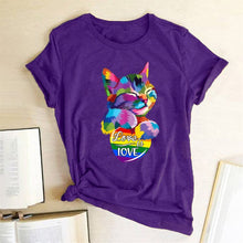 Load image into Gallery viewer, Adorable Graphic Cat T-Shirt
