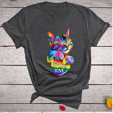 Load image into Gallery viewer, Adorable Graphic Cat T-Shirt
