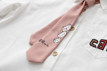 Load image into Gallery viewer, Cat Embroidery Cotton Shirt

