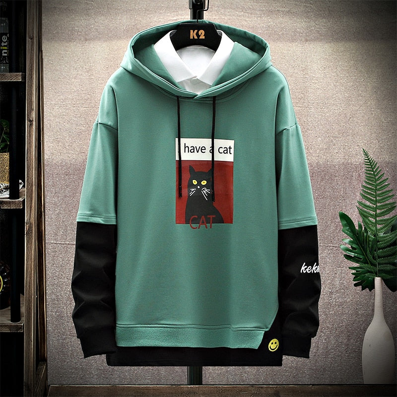 Unisex Black cat Hoodies