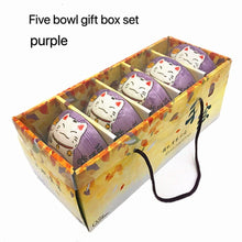 Load image into Gallery viewer, Cartoon Lucky Cat Ceramic Bowl
