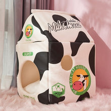 Load image into Gallery viewer, Strawberry Banana Milk Box Cat House
